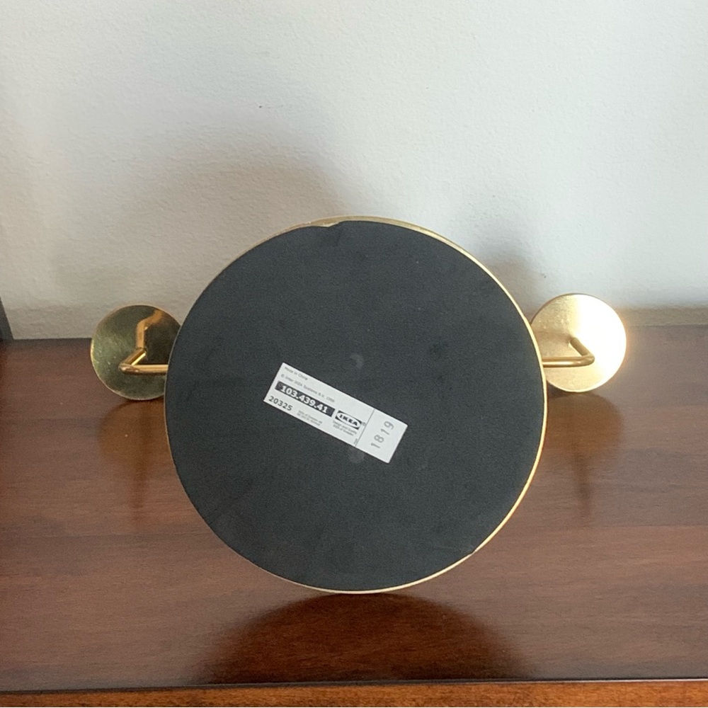 Vintage 90s Ikea gold toned modern chic style 4 arm candle holder candelabra - Picture 3 of 3